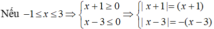 Cách giải phương trình chứa dấu giá trị tuyệt đối |A(x)| + |B(x)| = C(x)