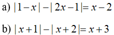 Cách giải phương trình chứa dấu giá trị tuyệt đối |A(x)| + |B(x)| = C(x)