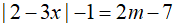 Cách giải phương trình chứa dấu giá trị tuyệt đối |A(x)| = k