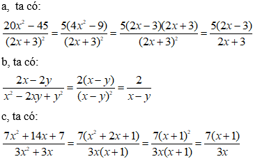 Cách rút gọn phân thức cực hay, có đáp án