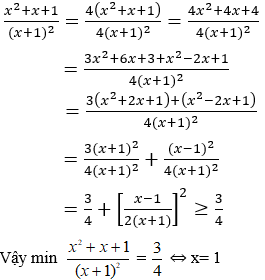 Cách tìm giá trị lớn nhất, giá trị nhỏ nhất của phân thức cực hay, có đáp án