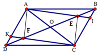 Chứng minh hai đoạn thẳng bằng nhau trong hình bình hành