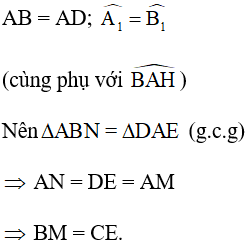 Chứng minh hai đường thẳng vuông góc dựa vào hình vuông