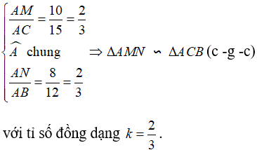 Chứng minh hai tam giác đồng dạng – trường hợp đồng dạng thứ hai (C–G–C)