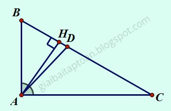 Giải bài toán tỉ số diện tích tam giác bằng tính chất đường phân giác