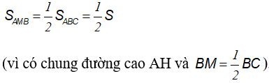 Giải bài toán tỉ số diện tích tam giác bằng tính chất đường phân giác