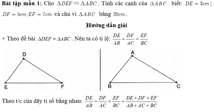 Chuyên đề Tam giác đồng dạng lớp 8