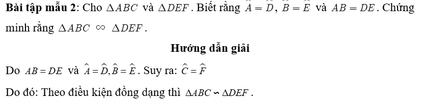 Chuyên đề Tam giác đồng dạng lớp 8