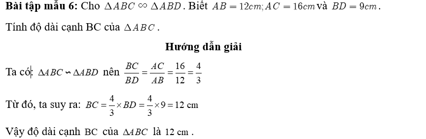 Chuyên đề Tam giác đồng dạng lớp 8