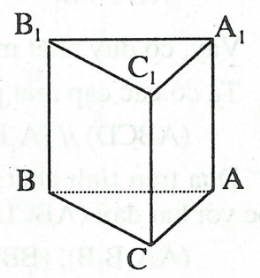 Tìm các yếu tố song song, vuông góc trong hình lăng trụ đứng