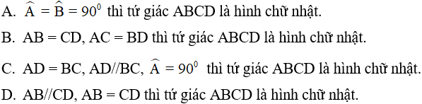 Tìm điều kiện của hình A để hình B trở thành hình chữ nhật