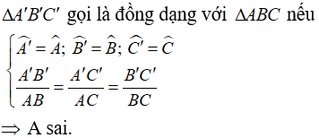 Tìm tỉ số đồng dạng của hai tam giác hay, chi tiết