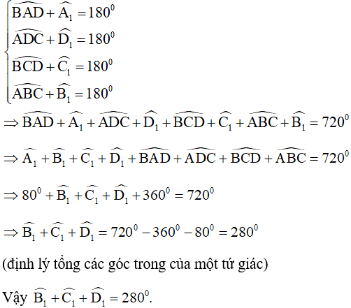 Tính số đo góc trong tứ giác hay, chi tiết