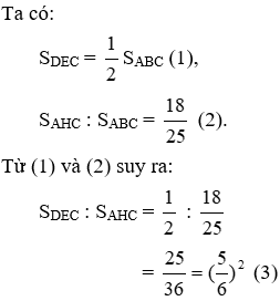 Trắc nghiệm Các trường hợp đồng dạng của tam giác vuông có đáp án