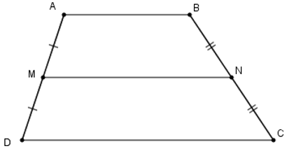 Trắc nghiệm Đường trung bình của tam giác, của hình thang có đáp án