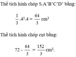 Trắc nghiệm Hình chóp đều và hình chóp cụt đều có đáp án