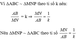 Trắc nghiệm Khái niệm hai tam giác đồng dạng có đáp án