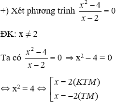 Trắc nghiệm Phương trình chứa ẩn ở mẫu có đáp án