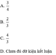 Trắc nghiệm Tính chất đường phân giác của tam giác có đáp án