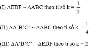 Trắc nghiệm Trường hợp đồng dạng thứ nhất có đáp án