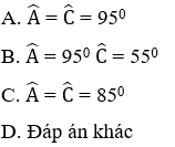 Trắc nghiệm Tứ giác có đáp án