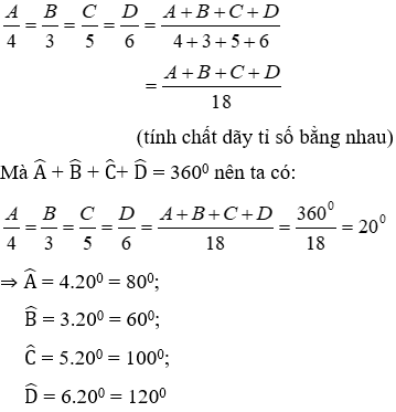 Trắc nghiệm Tứ giác có đáp án