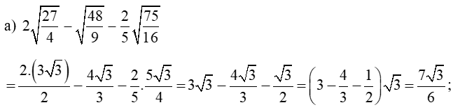 Cách biến đổi đơn giản biểu thức chứa căn bậc hai lớp 9 (cực hay, có đáp án)