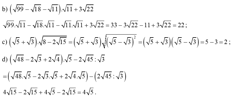 Cách biến đổi đơn giản biểu thức chứa căn bậc hai lớp 9 (cực hay, có đáp án)