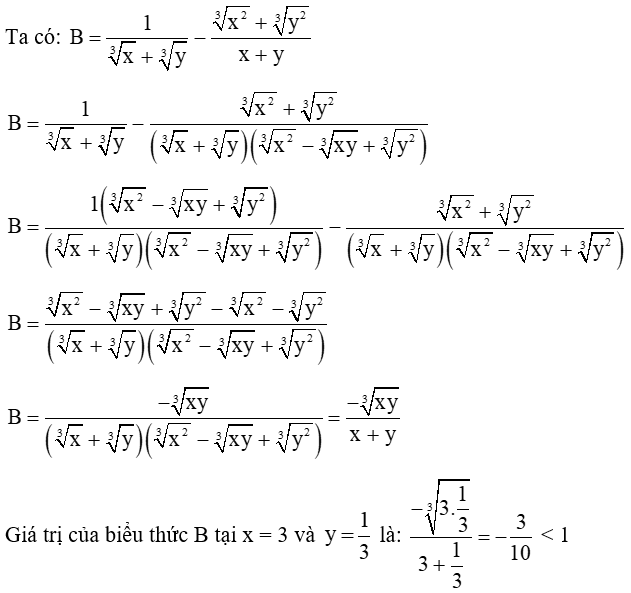 Sử dụng biểu thức nhân liên hợp để giải toán chứa căn bậc hai, căn bậc ba