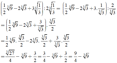 Bài tập Căn bậc ba - Bài tập Toán lớp 9 chọn lọc có đáp án, lời giải chi tiết