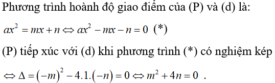 Cách biện luận số giao điểm của đường thẳng và parabol cực hay, có đáp án