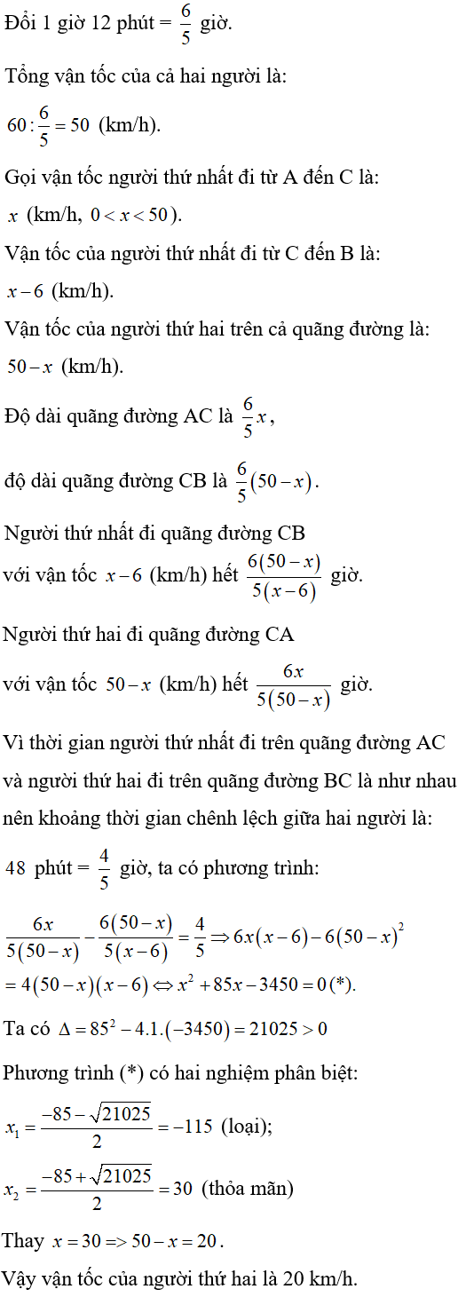 Cách giải bài toán chuyển động bằng cách lập phương trình cực hay, có đáp án