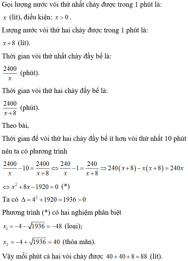 Cách giải bài toán năng suất bằng cách lập phương trình cực hay, có đáp án