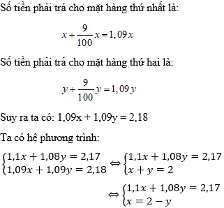 Cách giải bài thực tế lớp 9 (Giải bài toán bằng cách lập hệ phương trình)