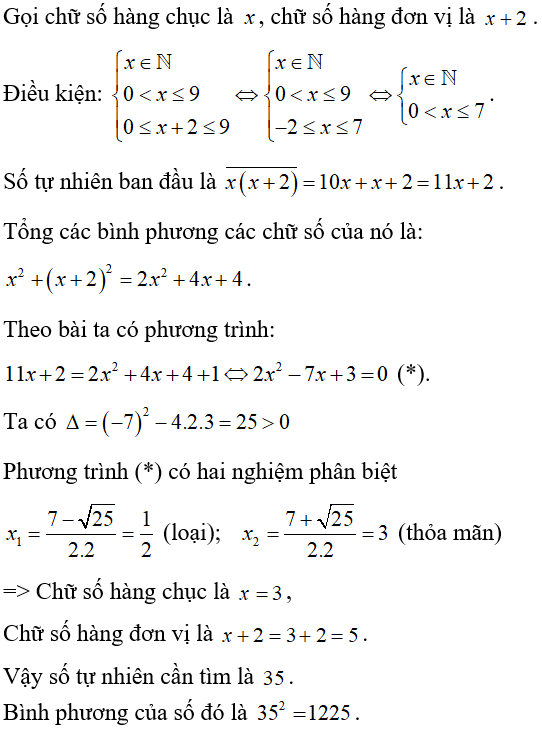 Cách giải bài toán về cấu tạo số bằng cách lập phương trình cực hay, có đáp án
