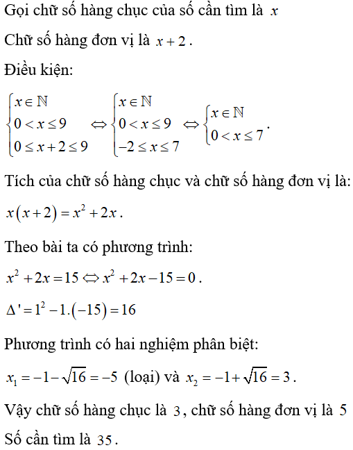 Cách giải bài toán về cấu tạo số bằng cách lập phương trình cực hay, có đáp án