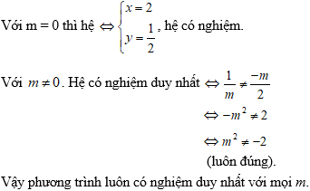 Cách giải hệ phương trình bậc nhất hai ẩn chứa tham số cực hay