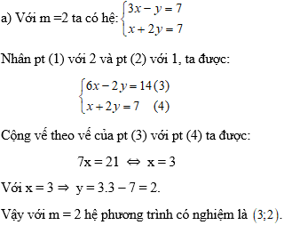 Cách giải hệ phương trình bậc nhất hai ẩn chứa tham số cực hay