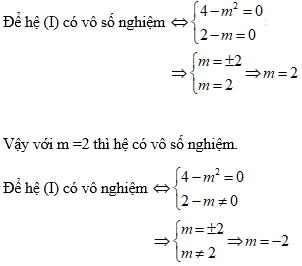 Cách giải hệ phương trình bậc nhất hai ẩn chứa tham số cực hay