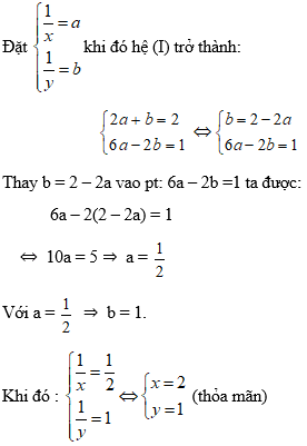 Cách giải hệ phương trình bằng phương pháp đặt ẩn phụ cực hay