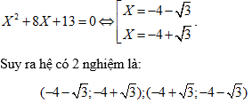 Cách giải hệ phương trình đối xứng loại 1 cực hay