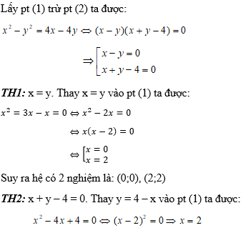 Cách giải hệ phương trình đối xứng loại 2 cực hay