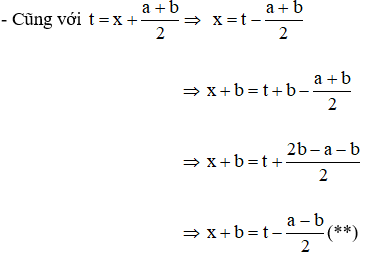 Cách giải phương trình bậc bốn bằng cách đặt t (dạng (x + a)4 + (x + b)4 = c)