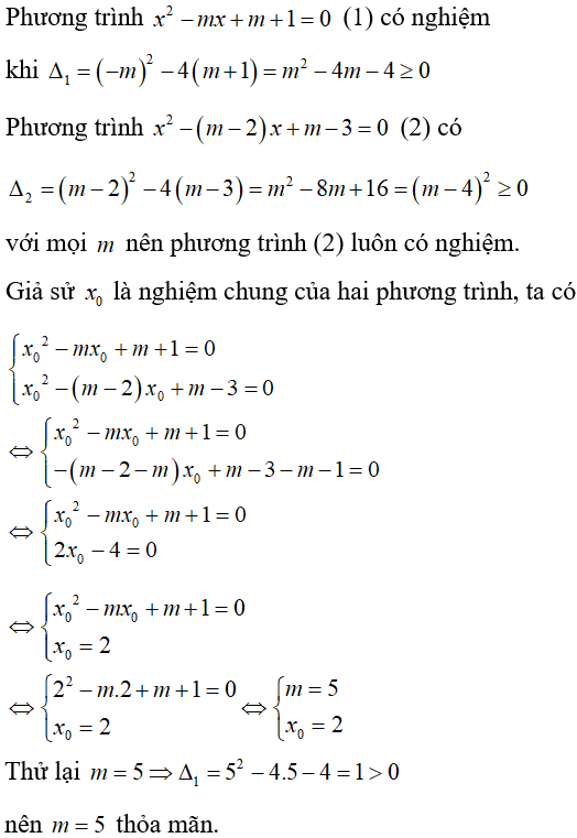 Cách giải phương trình bậc hai chứa tham số cực hay, có đáp án