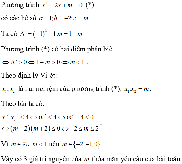 Cách giải phương trình bậc hai chứa tham số cực hay, có đáp án