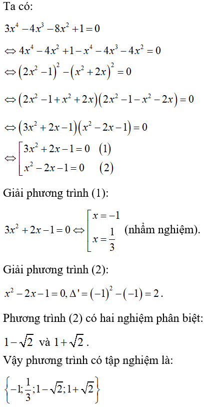 Cách giải phương trình tích cực hay, có đáp án