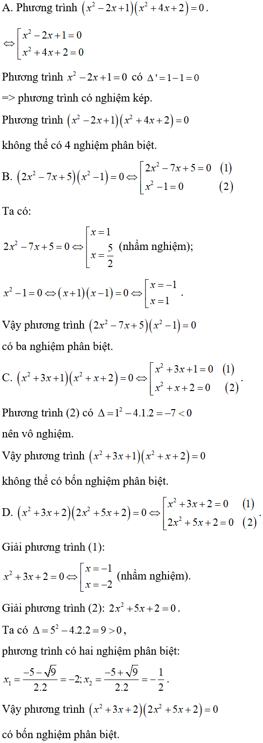 Cách giải phương trình tích cực hay, có đáp án