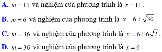 Cách giải và biện luận phương trình bậc hai theo tham số m cực hay, có đáp án