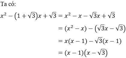 Cách phân tích đa thức ax^2 + bx + c thành nhân tử để giải phương trình bậc hai