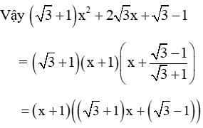 Cách phân tích đa thức ax^2 + bx + c thành nhân tử để giải phương trình bậc hai